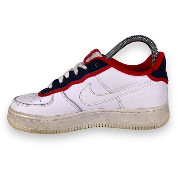 Nike Air Force 1 AF1 LV8 White / Blue / Red BV1084-101 Youth 4.5 Women's 6 - Picture 6 of 12